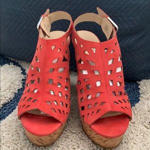 Calvin Klein Hilda Suede Wedge Sandals